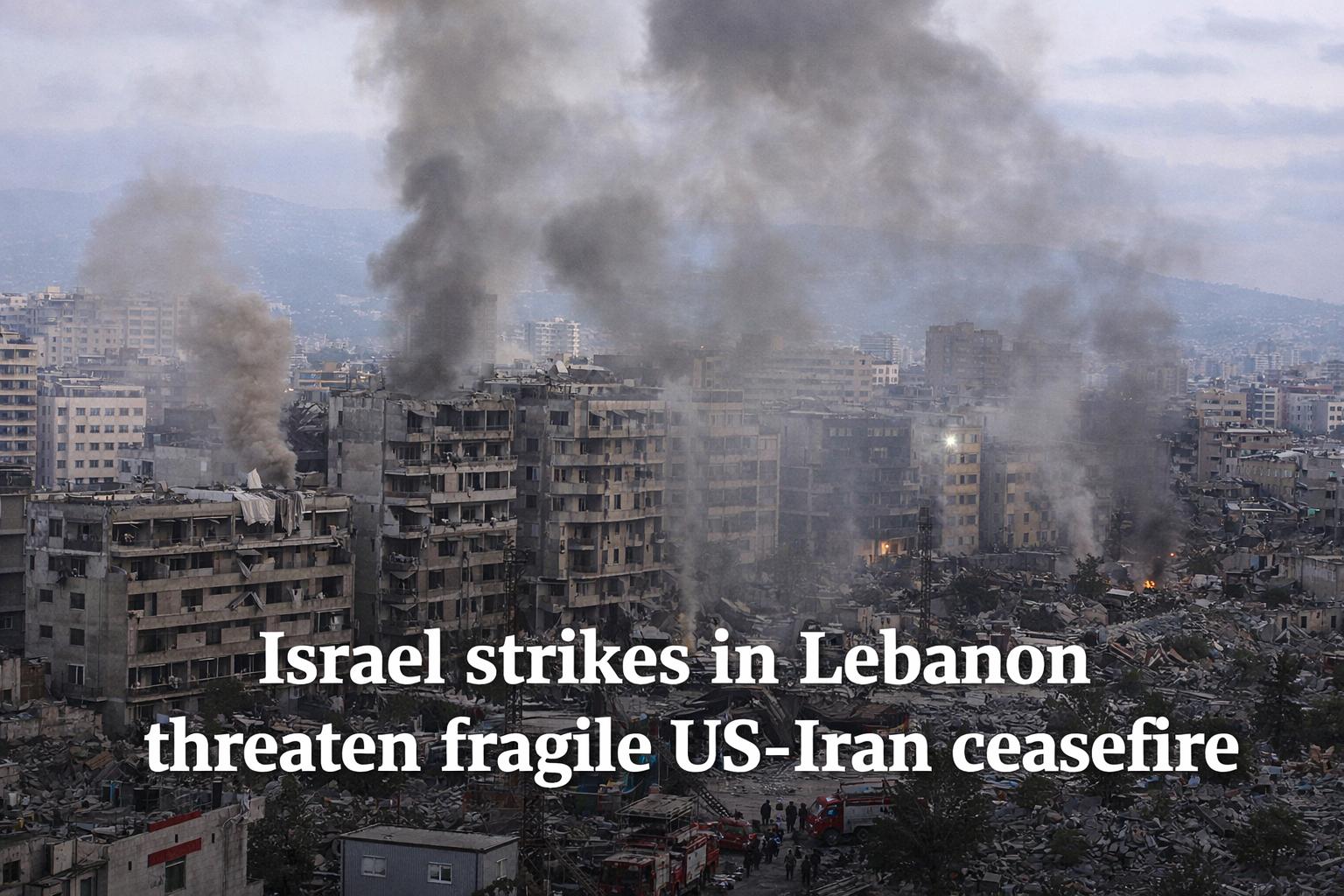 Israel strikes in Lebanon threaten fragile US-Iran ceasefire