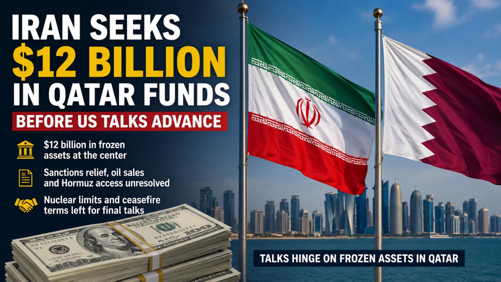 Iran Seeks $12 Billion in Qatar Funds Before US Talks Advance