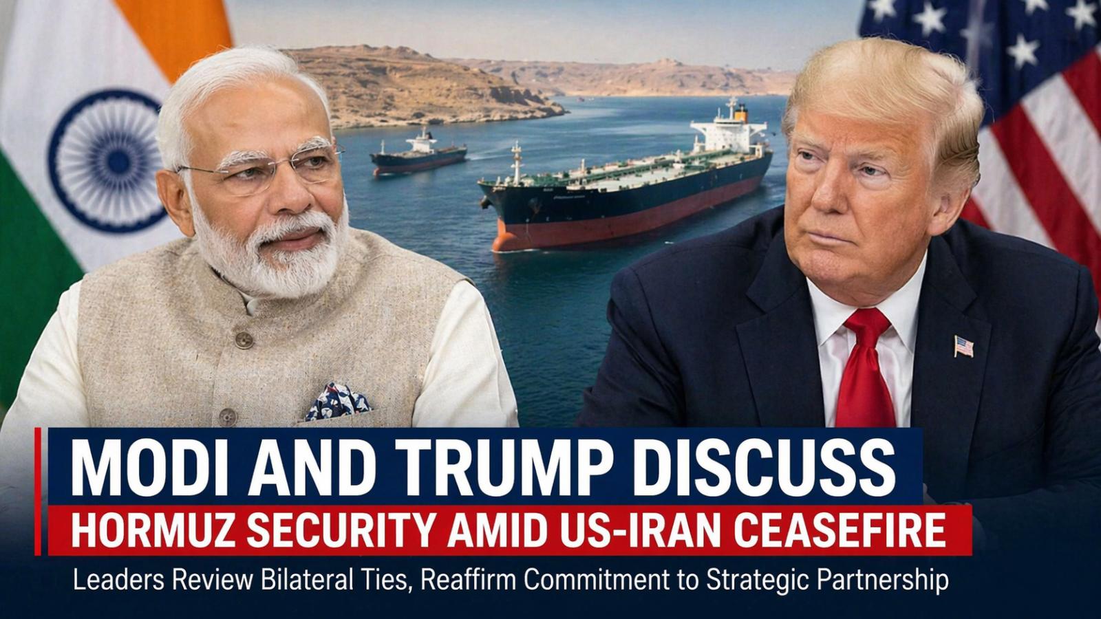 Modi and Trump discuss Hormuz security amid US-Iran ceasefire