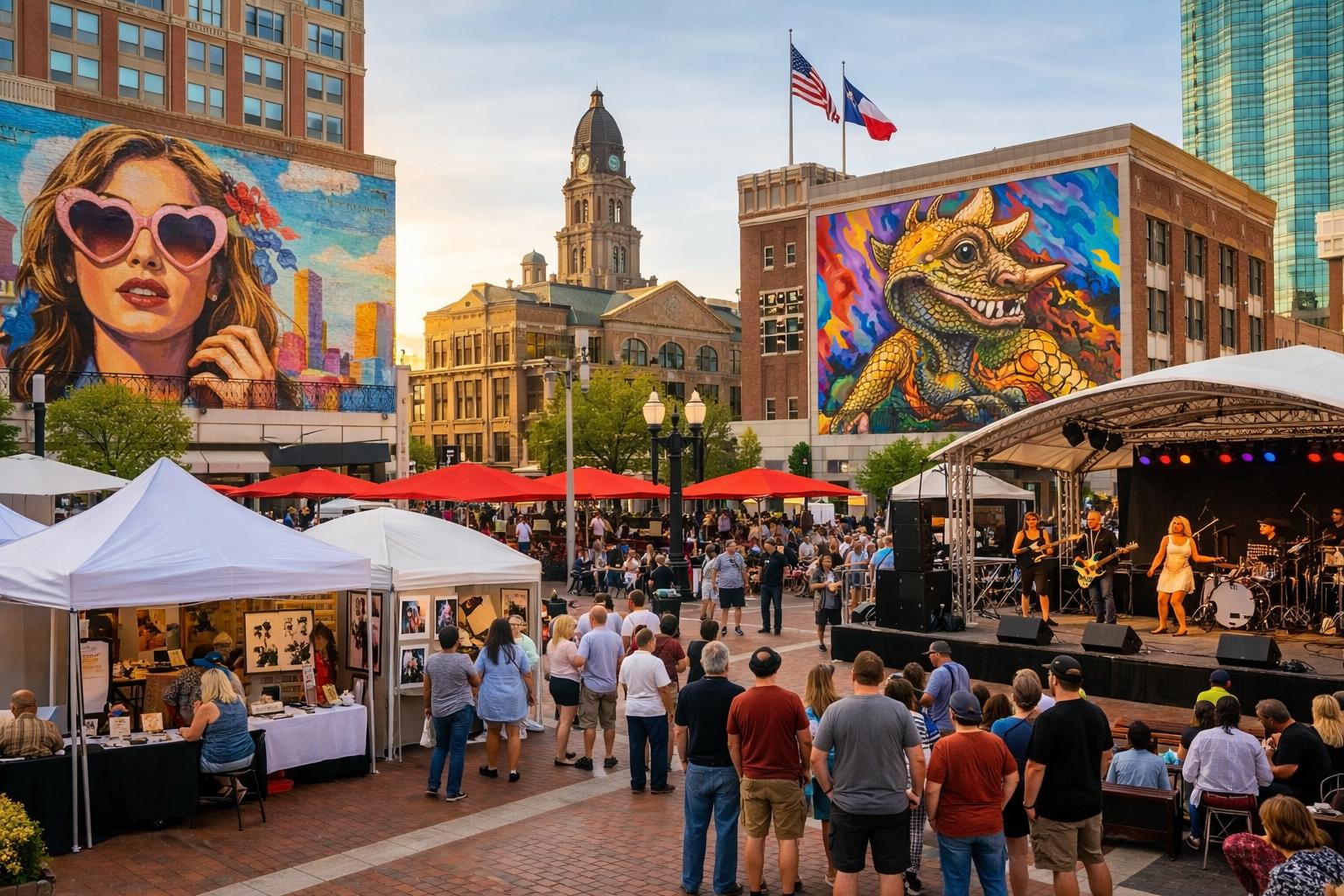 Fort Worth Art Fair returns with artists, music, and murals in Sundance Square