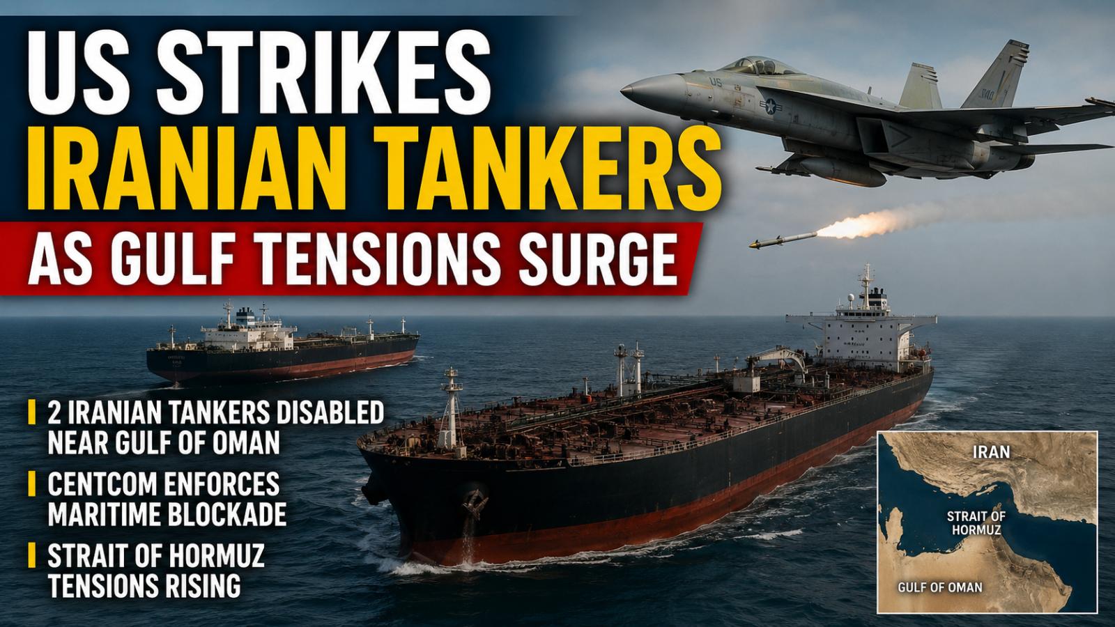 US Strikes Iranian Tankers as Strait of Hormuz Tensions Surge