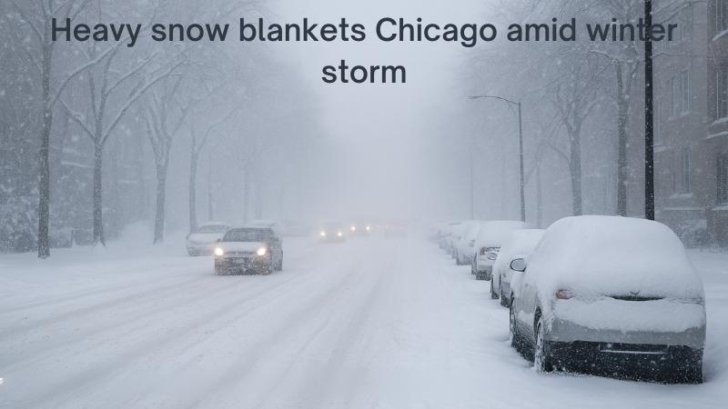 Heavy snow hits Illinois and Indiana as winter storm causes travel chaos