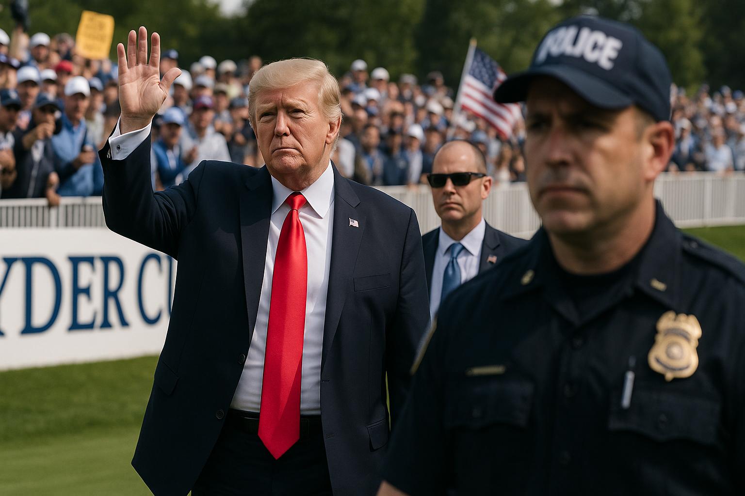 President Trump attends Ryder Cup at Bethpage Black with heightened security