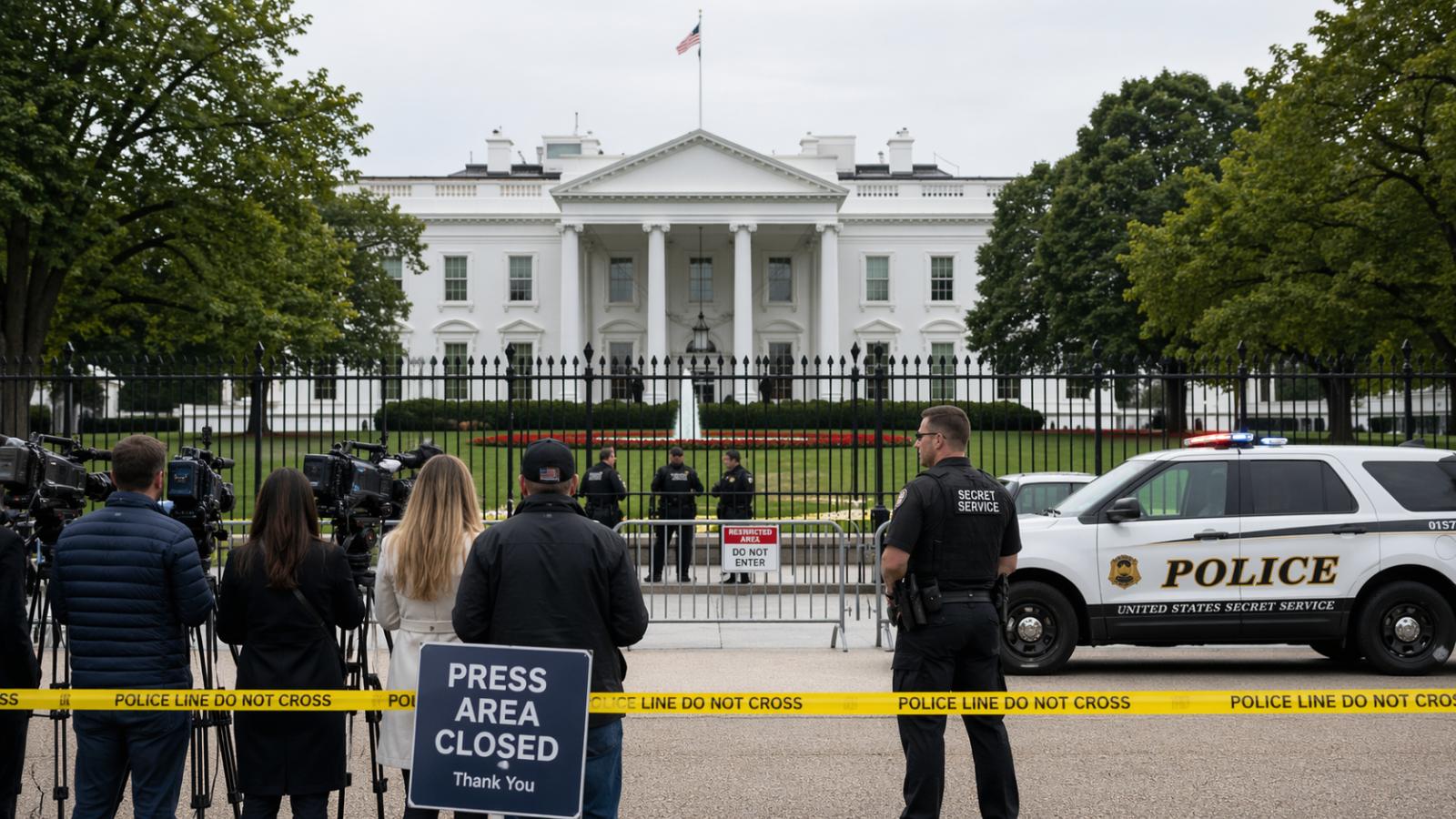 White House security alert briefly disrupts press operations in Washington