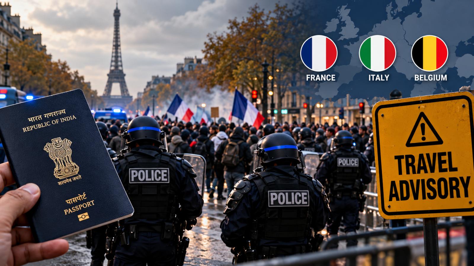 India warns nationals in France, Italy and Belgium amid protests