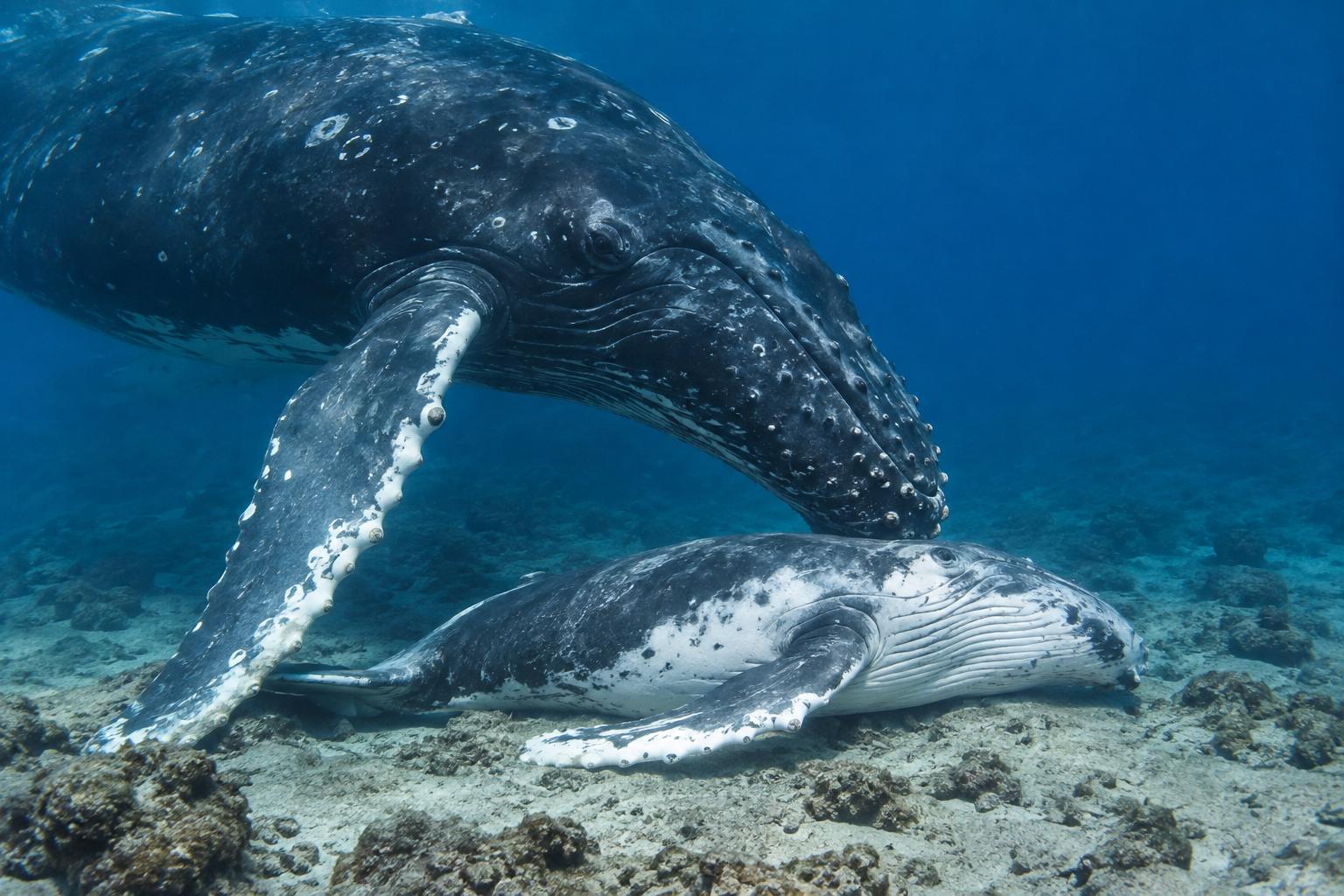Rare footage shows humpback whale with stillborn calf in Australia