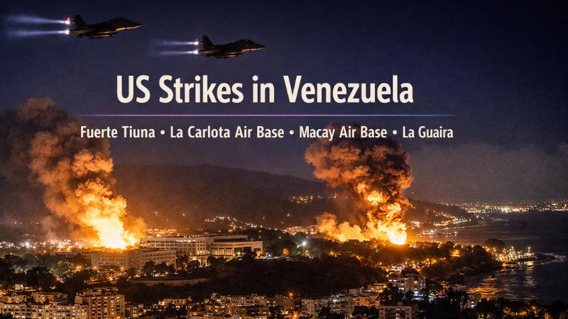 US–Venezuela crisis - US launches strikes at multiple military sites across Venezuela