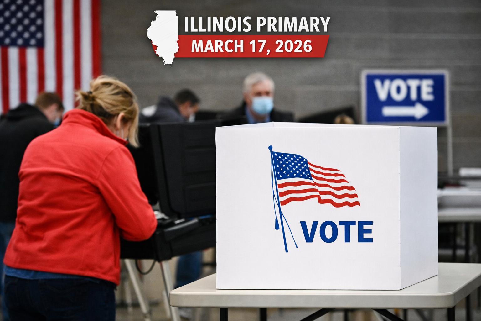 Illinois primary election 2026 how to register and vote before March 17