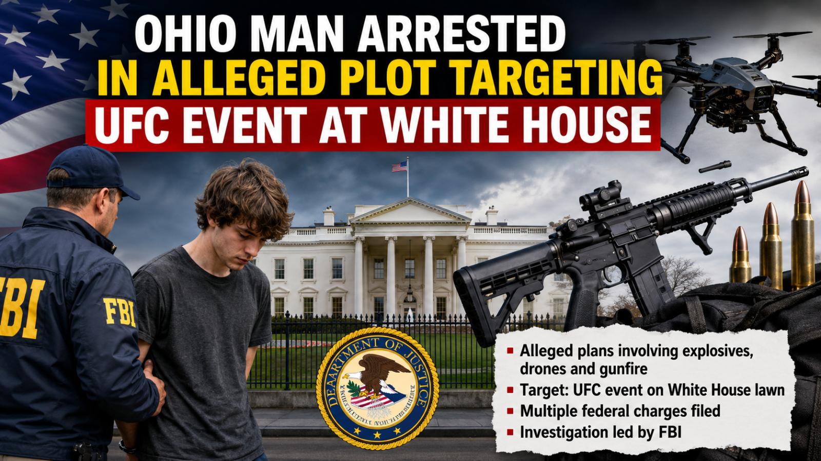 Ohio Man Charged in Alleged White House UFC Attack Plot