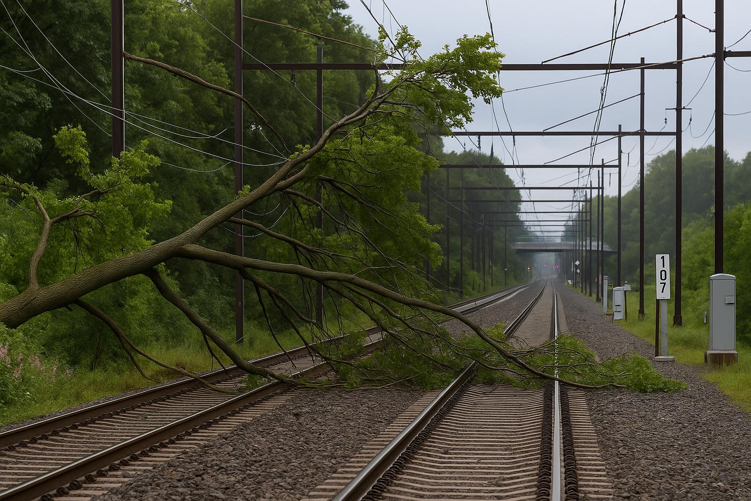 North Jersey Coast Line Suspended After Downed Tree Near Woodbridge