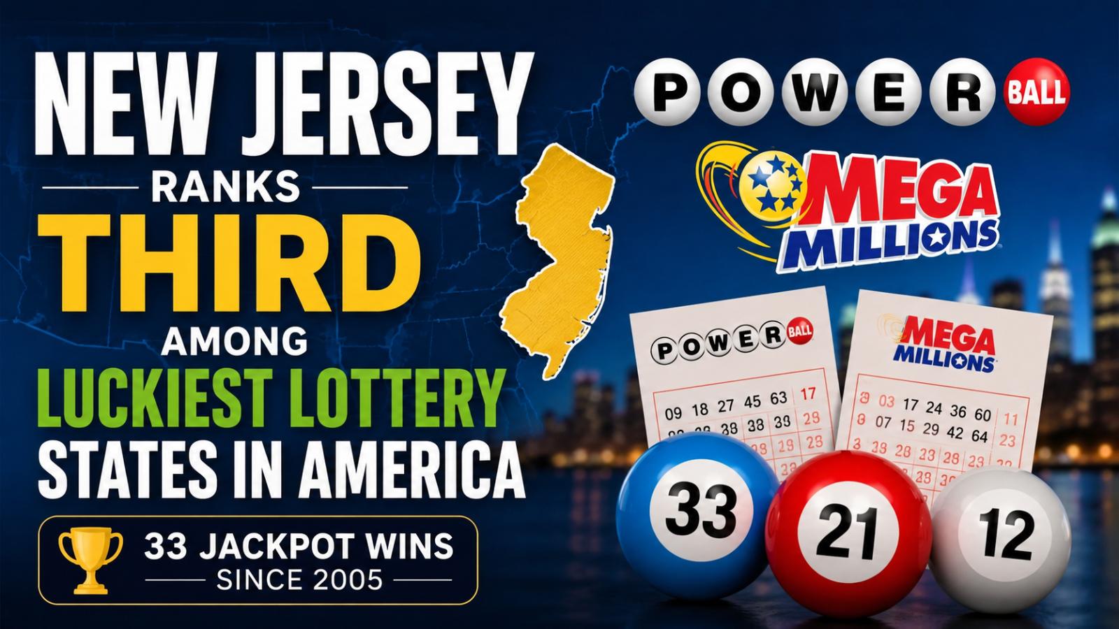 New Jersey Ranks Third for Lottery Jackpot Wins Since 2005