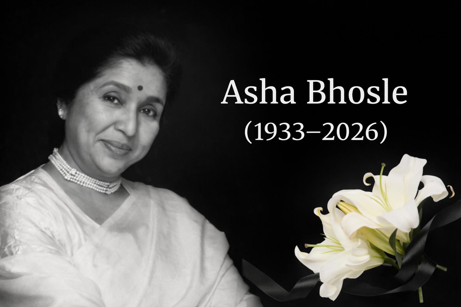 Asha Bhosle’s golden voice fades into eternity, echoing through time