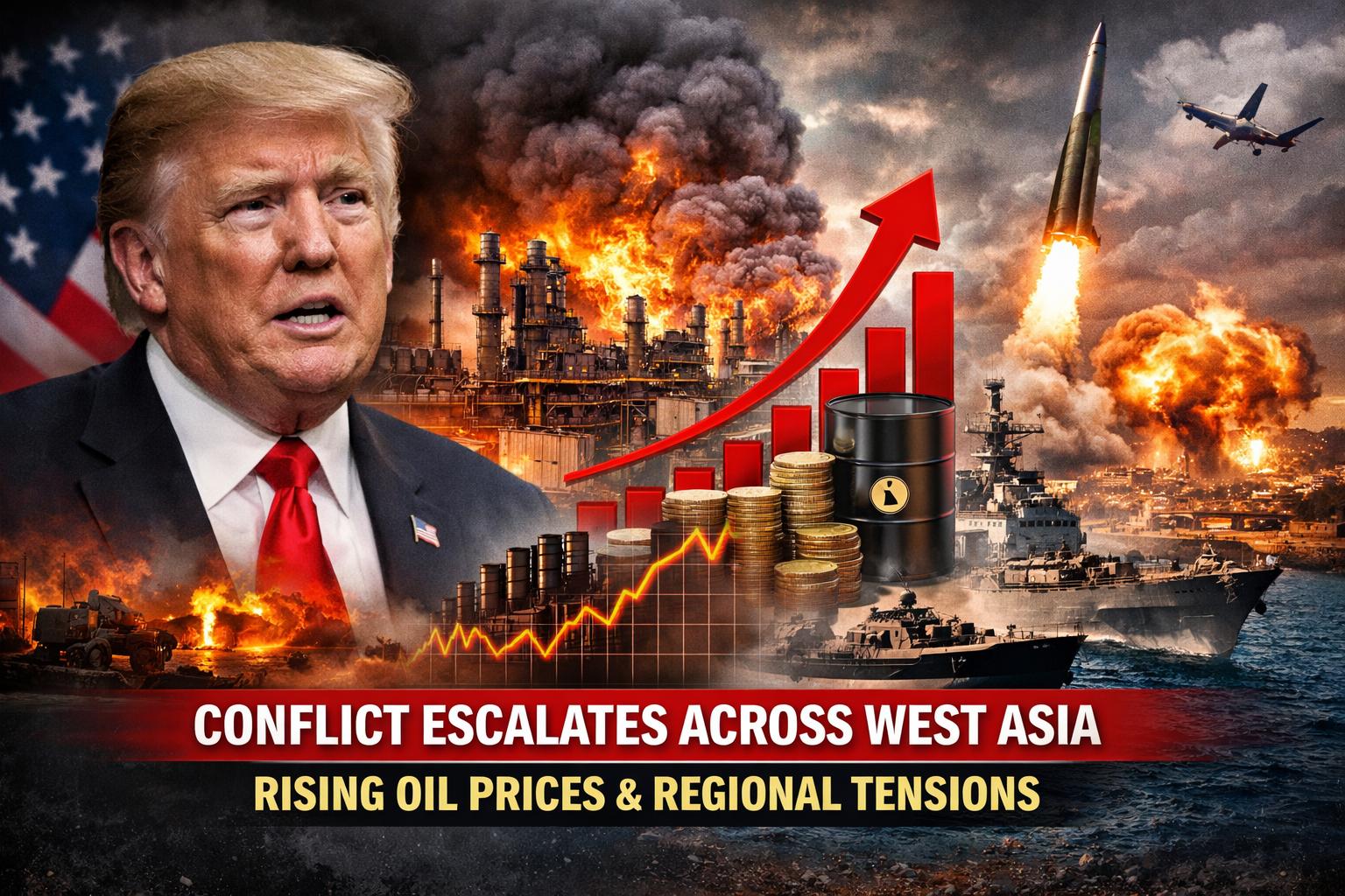 Iran conflict expands across Gulf as Trump addresses rising oil price concerns