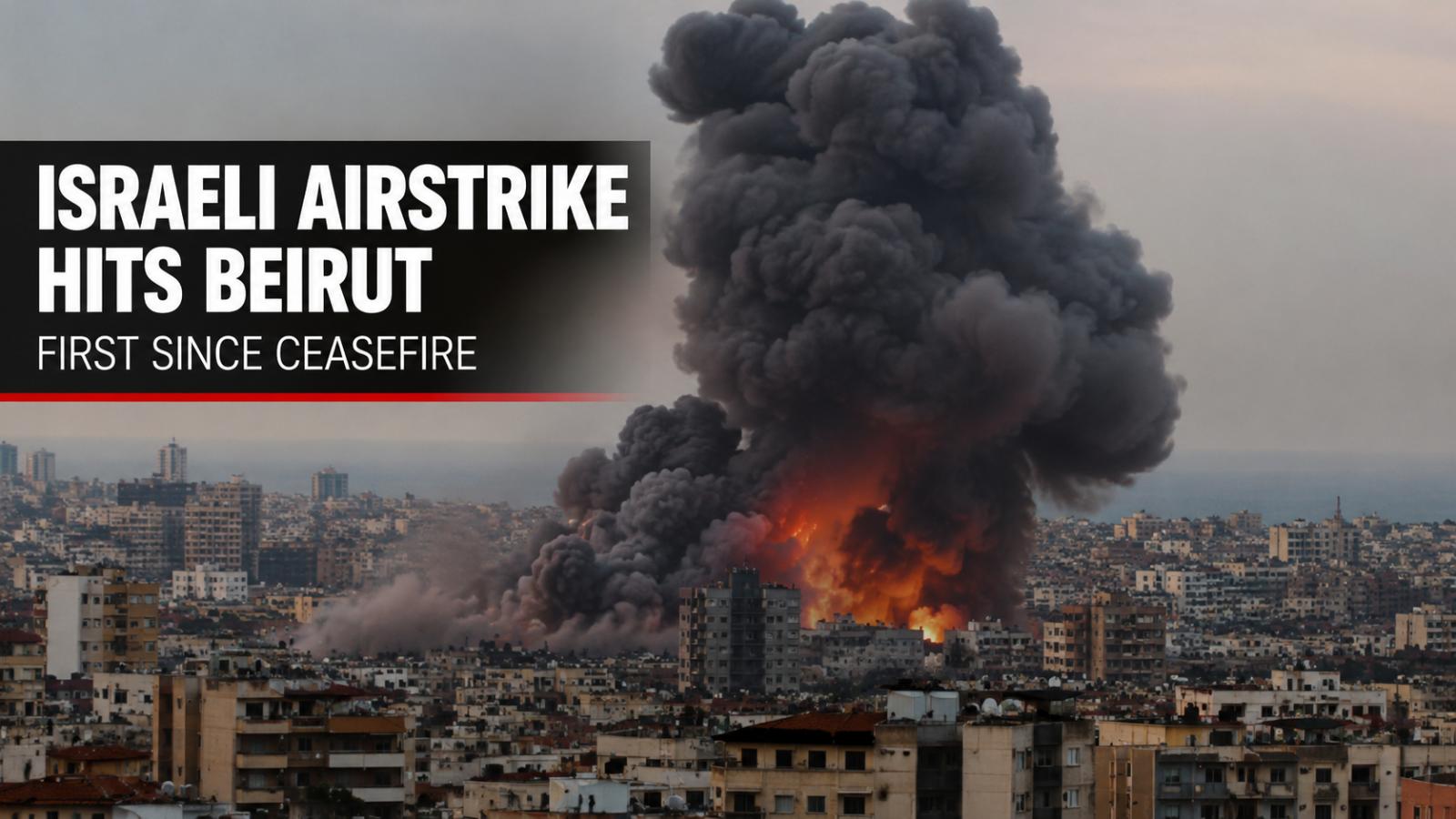 Israel Says Hezbollah Commander Killed in Beirut Strike, First Since Ceasefire