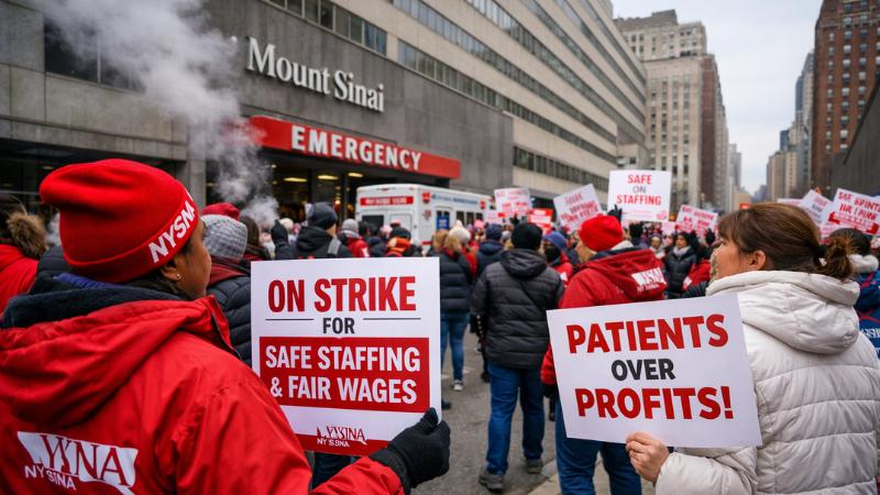Thousands of nurses strike across major New York City hospitals amid contract dispute