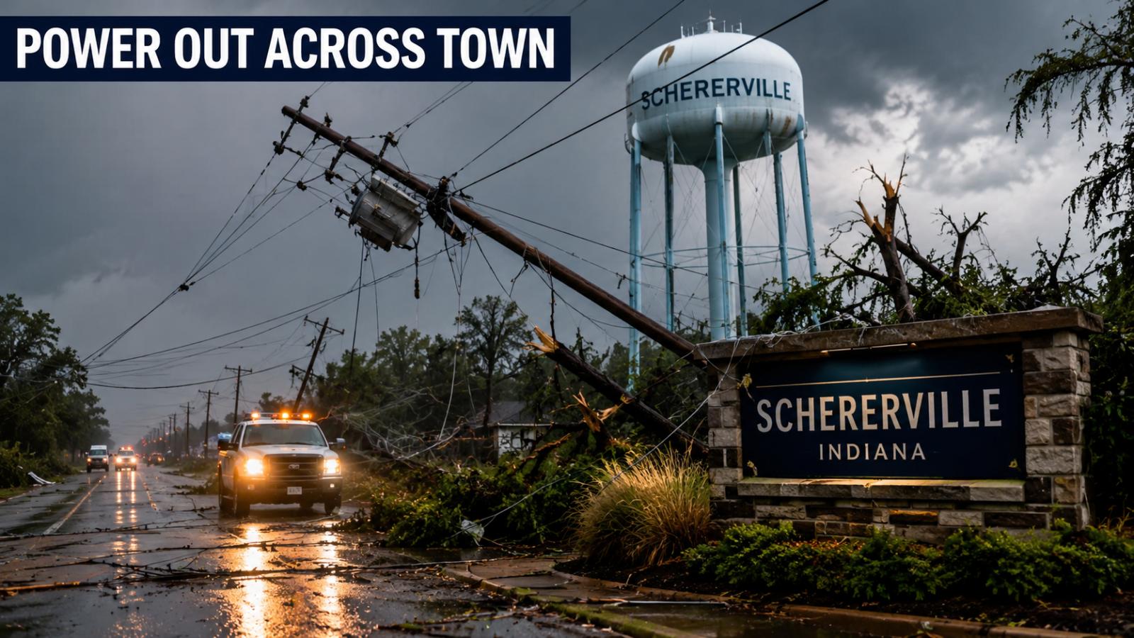 Schererville loses power as severe storms hit northwest Indiana