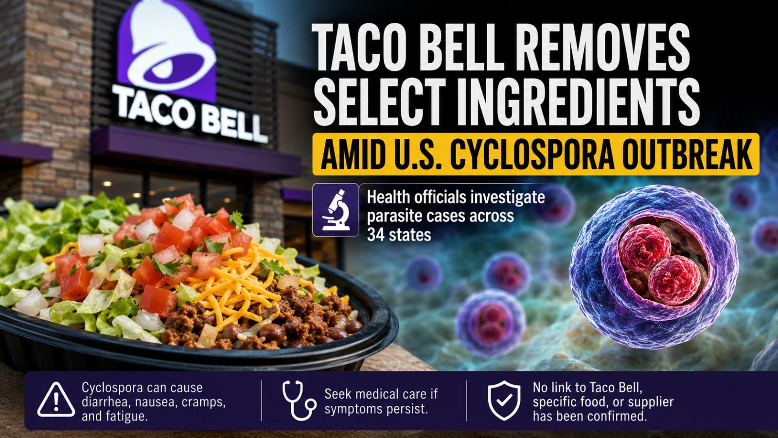 Taco Bell Removes Ingredients Amid U.S. Cyclospora Outbreak