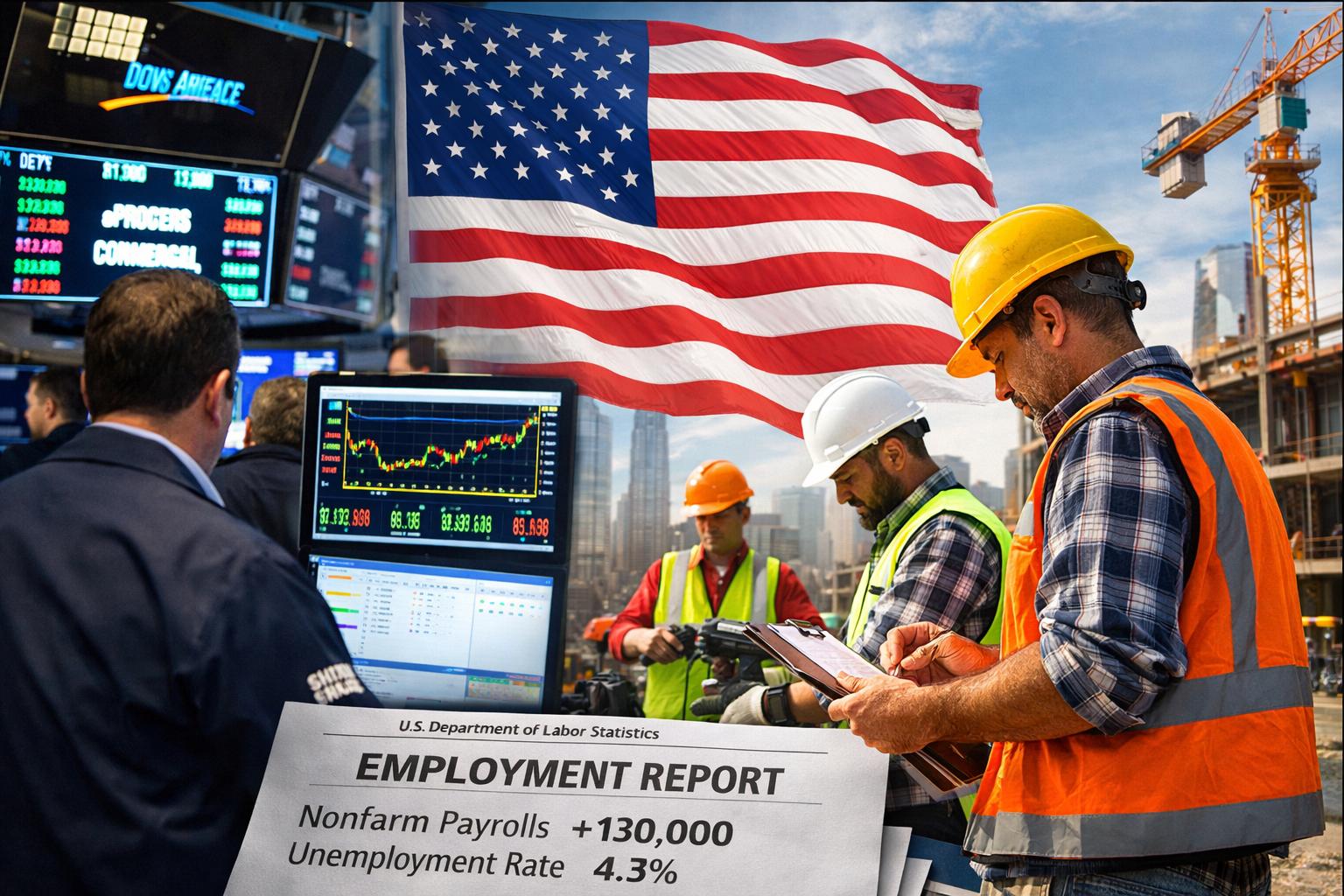 U.S. job growth tops forecasts as payrolls rise 130,000 in January