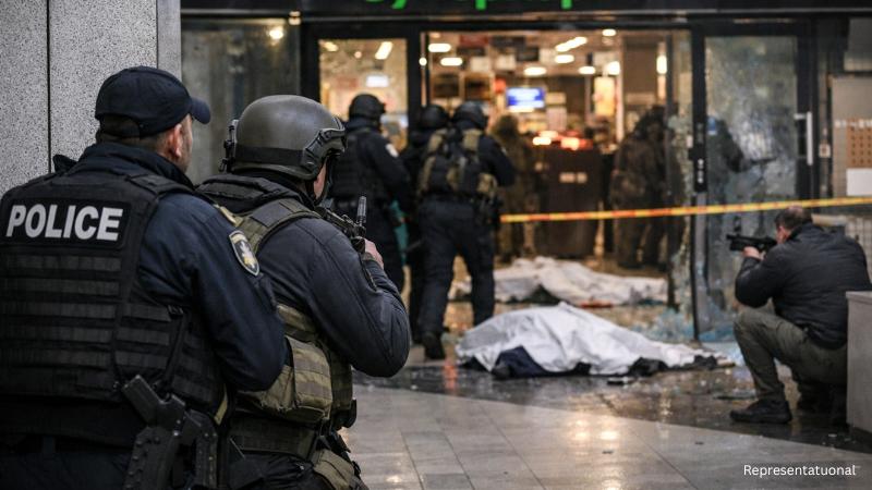 Gunman kills five in Kyiv supermarket siege, attacker shot dead