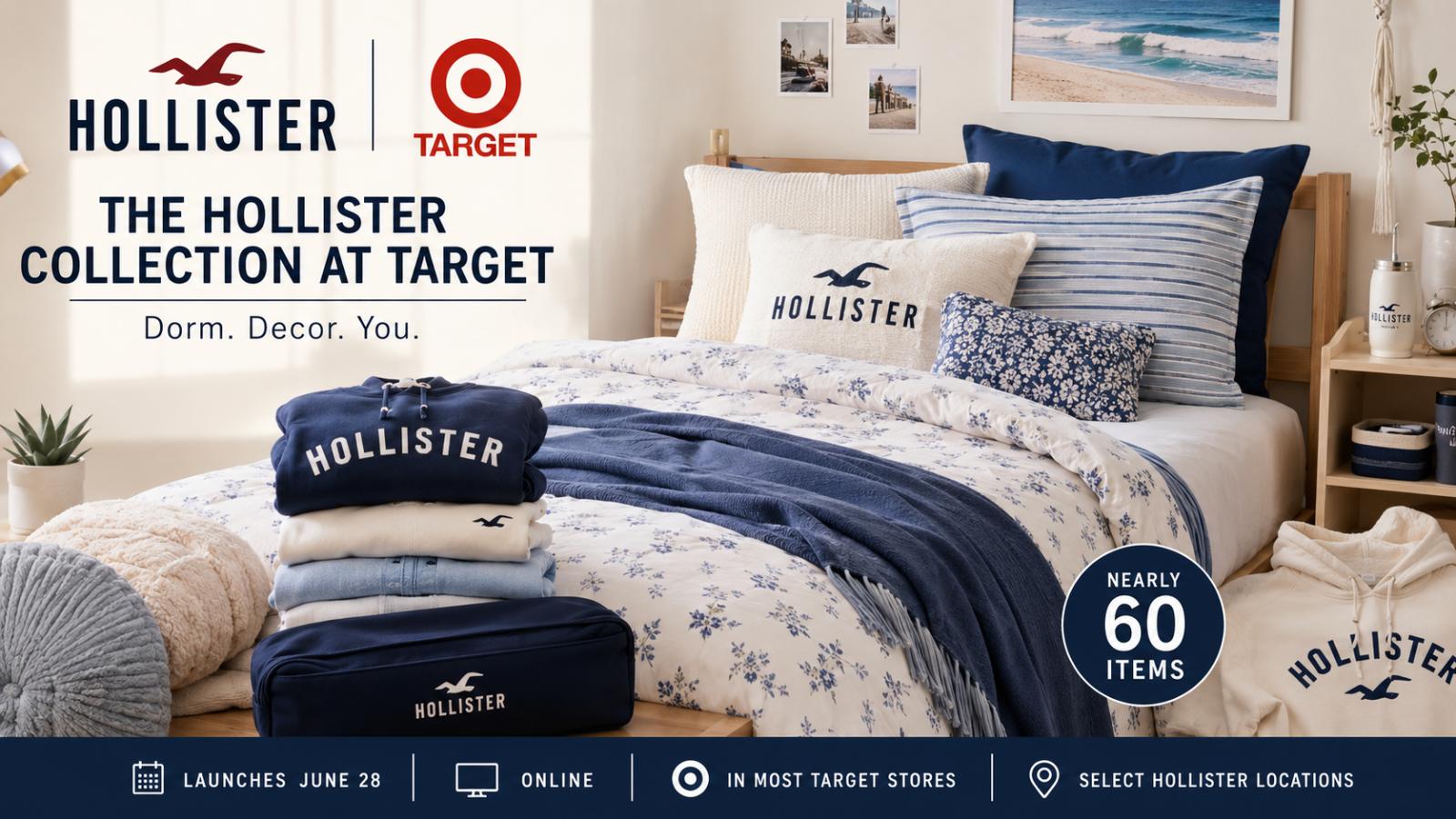 Hollister Target Dorm Collection Launches June 28 for U.S. Shoppers