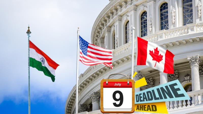 Trump Pushes Tariff Strategy, Targets Canada Tech Tax and India Trade Progress