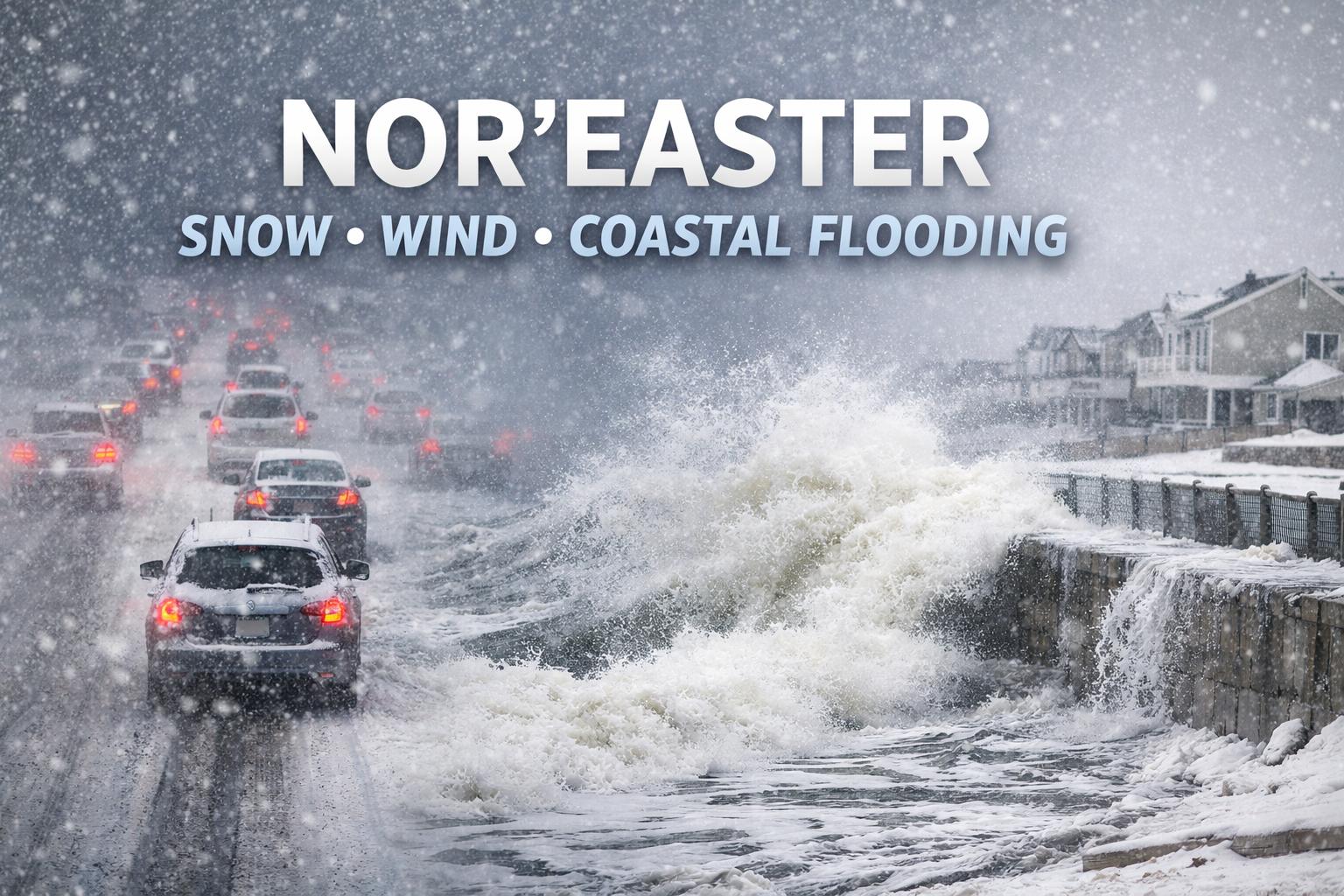 New Jersey and Long Island face snow and coastal flooding threat