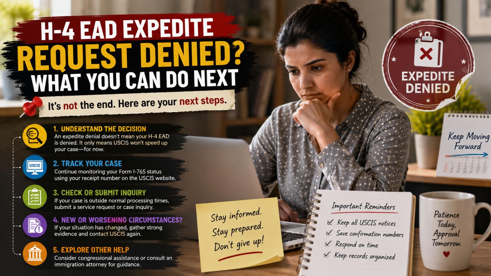 H-4 EAD Expedite Request Denied? What You Can Do Next