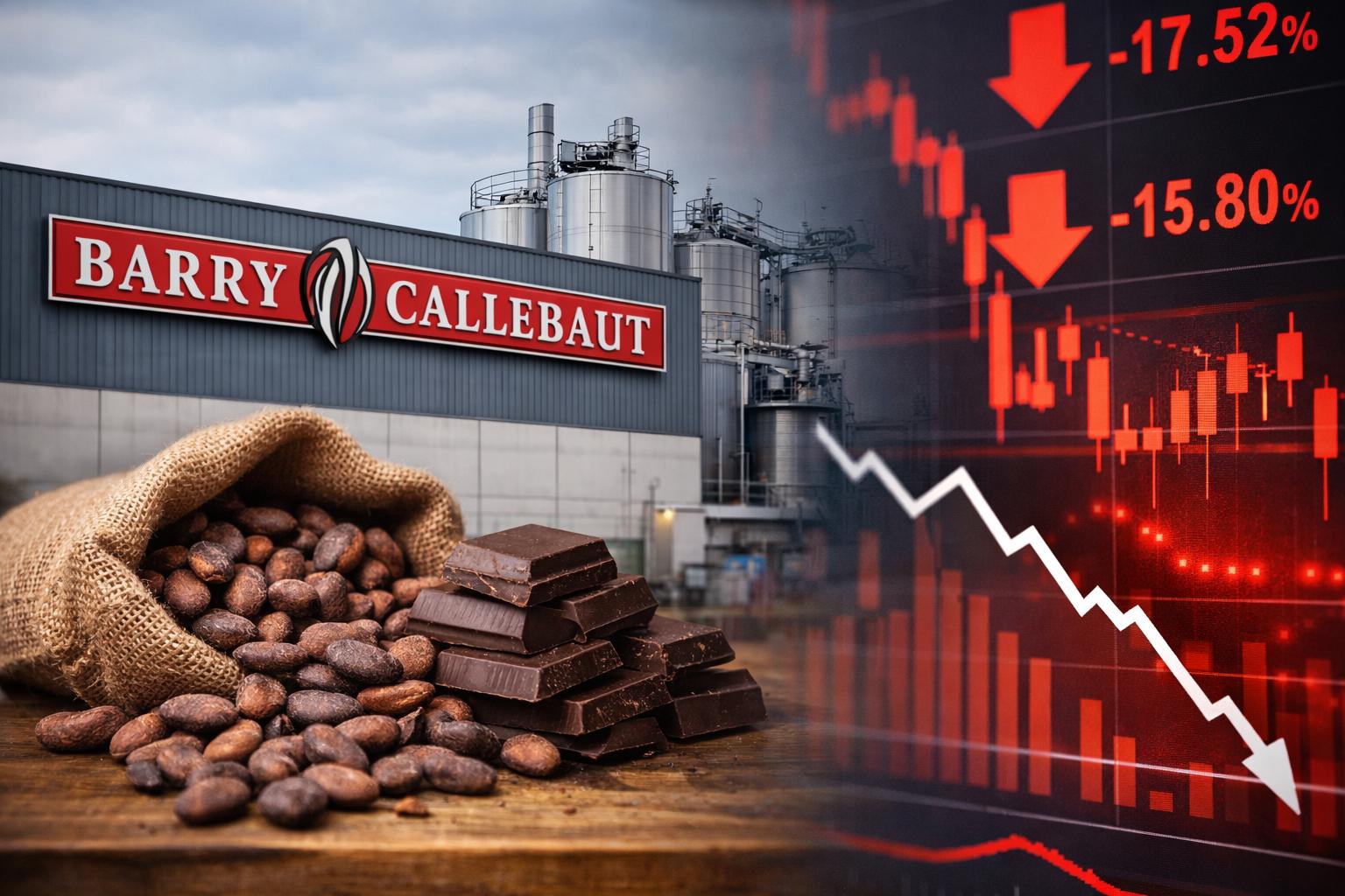Barry Callebaut cuts profit outlook amid cocoa price drop and supply risks
