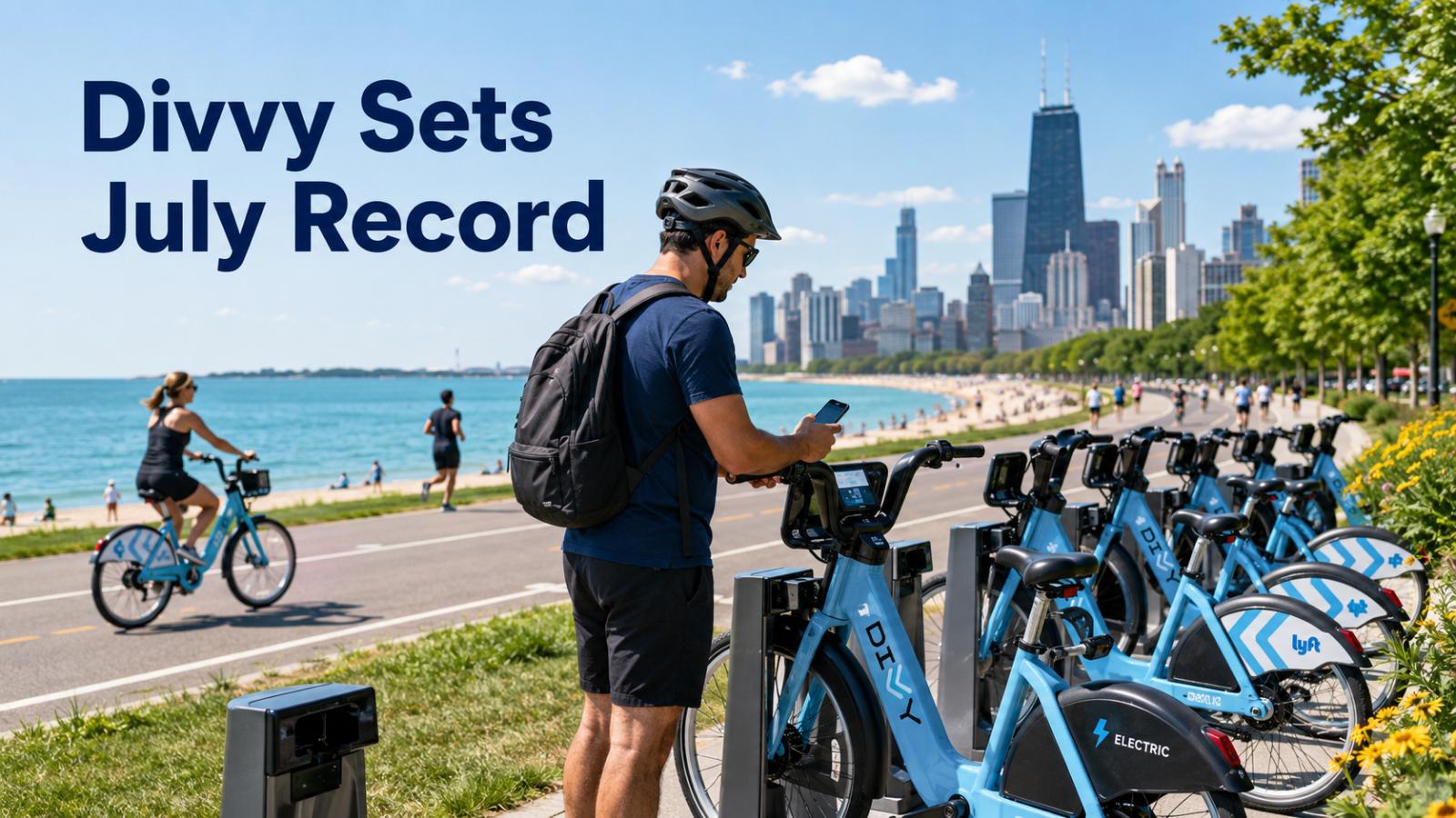 Chicago Divvy sets July ridership record, adds lakefront stations