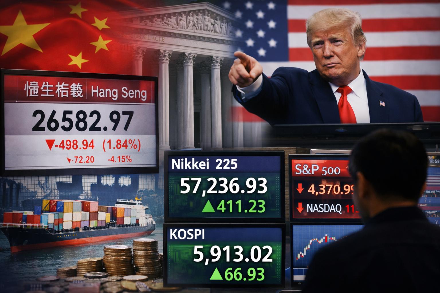 Asia-Pacific markets mixed as Trump tariff warning unsettles investors