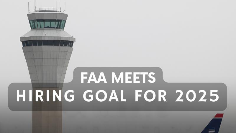 FAA meets 2025 air traffic controller hiring goal despite staffing issues