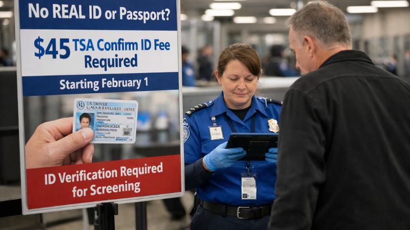 TSA to charge $45 fee for travelers without REAL ID or passport starting Feb. 1