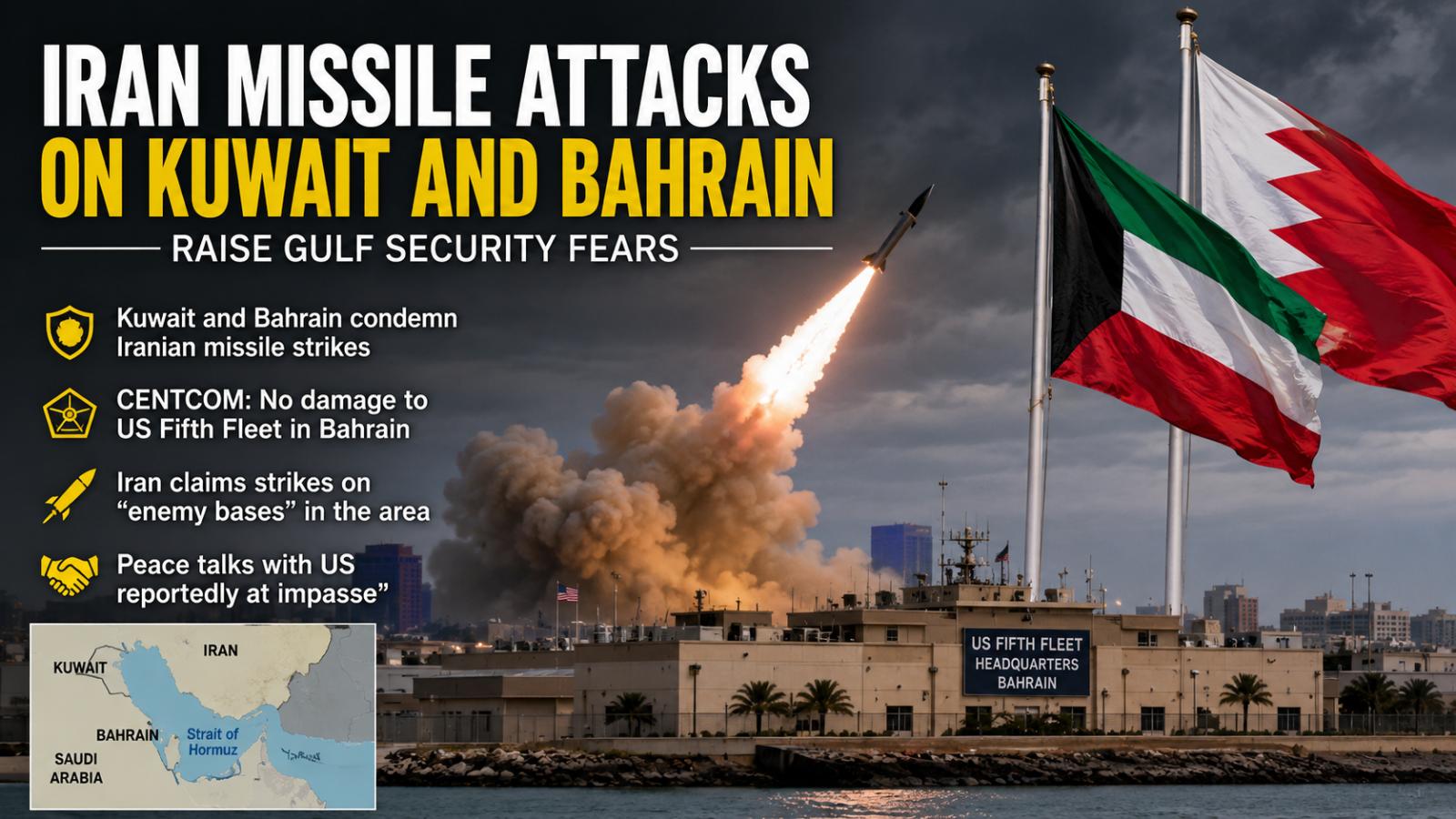 Iran Missile Attacks on Kuwait and Bahrain Raise Gulf Security Fears