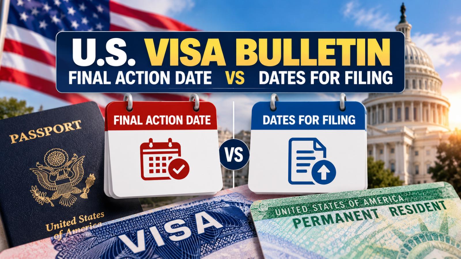 US Visa Bulletin: Final Action Date vs Dates for Filing