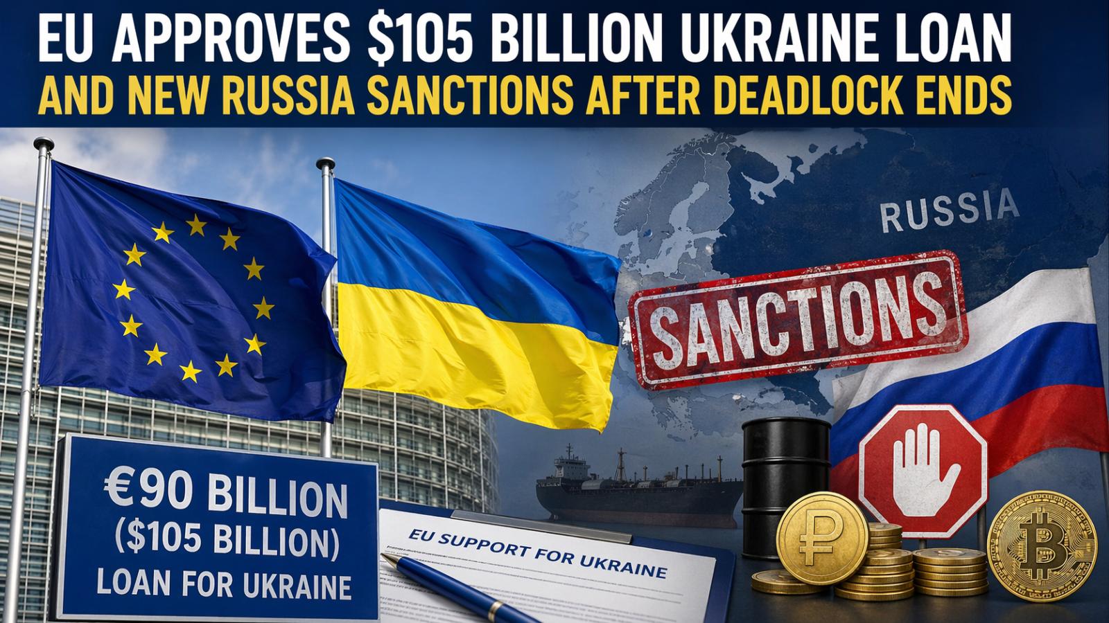 EU approves $105 billion Ukraine loan and new Russia sanctions after deadlock ends