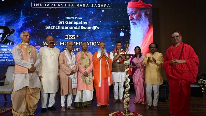 Sri Swamiji marks 365th meditation concert in New Delhi with global acclaim