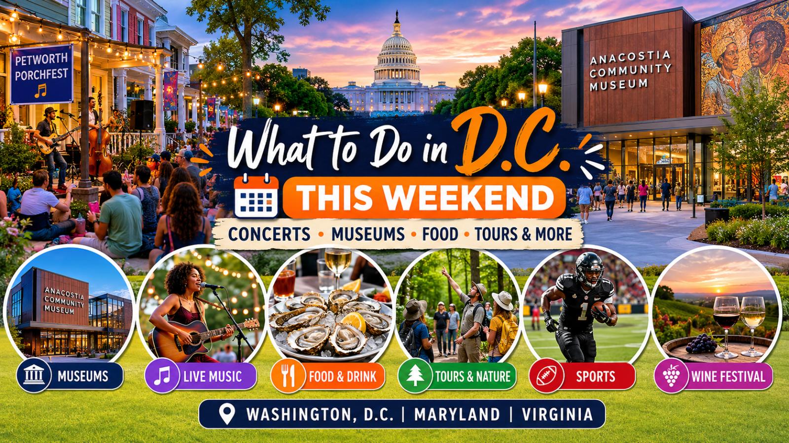 D.C. Weekend Events Smithsonian Reopening, PorchFest and DMV Festivals