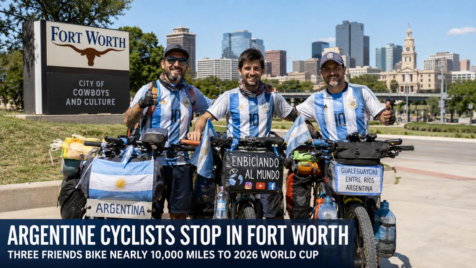 Argentina Fans Cycling to 2026 World Cup Stop in Fort Worth