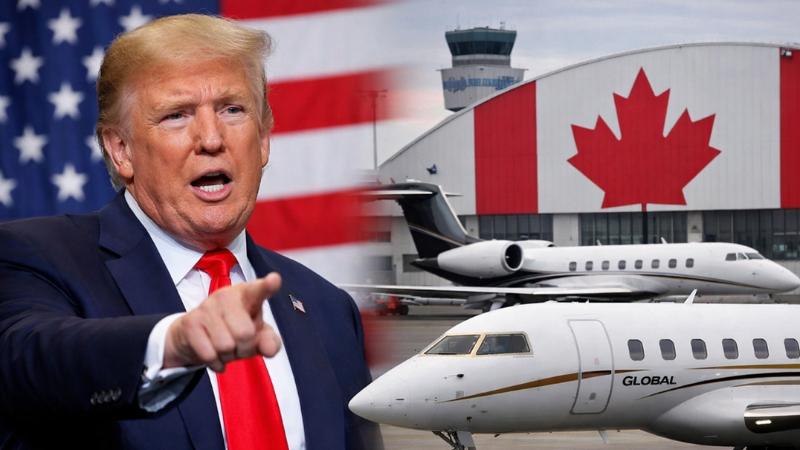 Trump threatens 50% tariffs on Canadian aircraft amid certification dispute