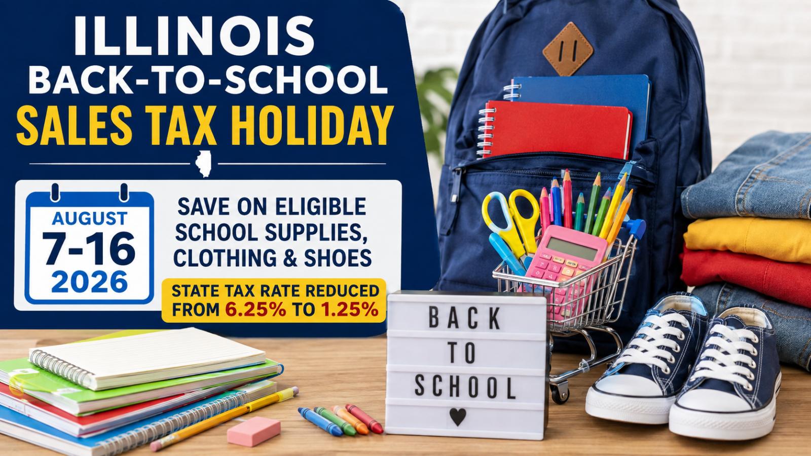 Illinois back-to-school sales tax holiday 2026: What to know