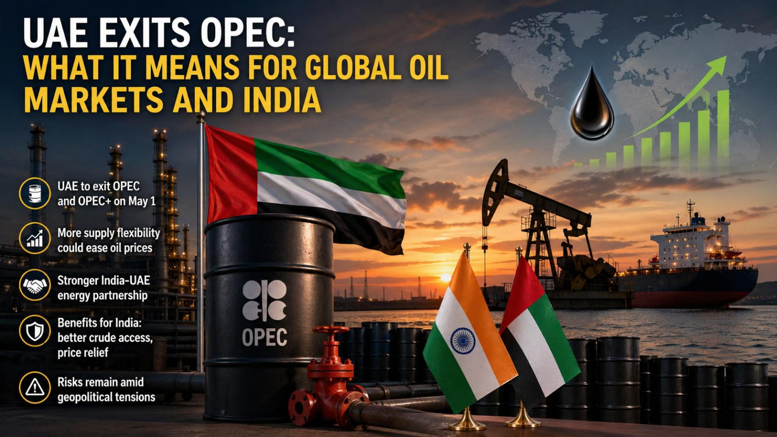 Can India benefit from UAE exiting OPEC Yes, through better crude access and pricing