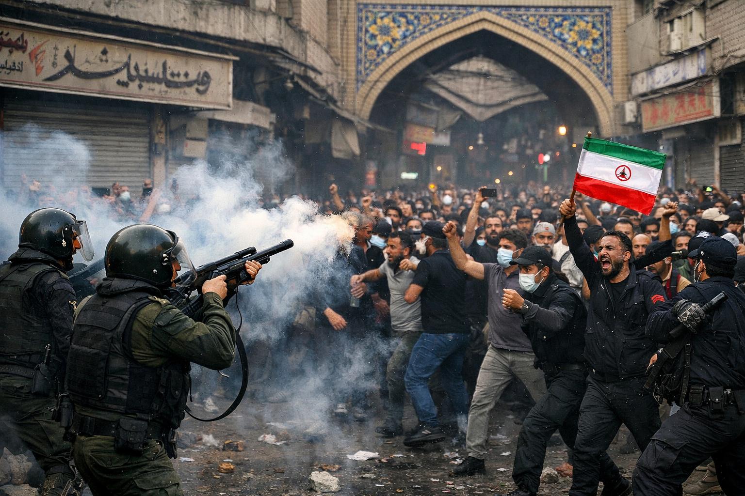 Clashes erupt at Tehran Bazar as Iran protests turn deadly amid economic crisis