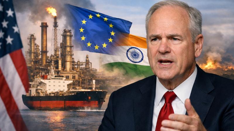 US treasury secretary says Europe funding war through Russian oil refined in India