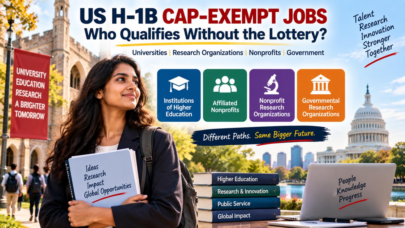 US H-1B cap-exempt jobs: Who qualifies without the lottery?