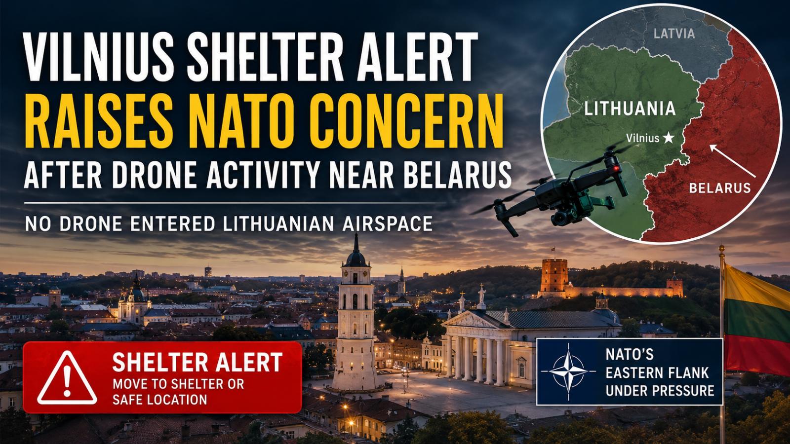 Vilnius Shelter Alert Raises NATO Concern After Drone Activity Near Belarus