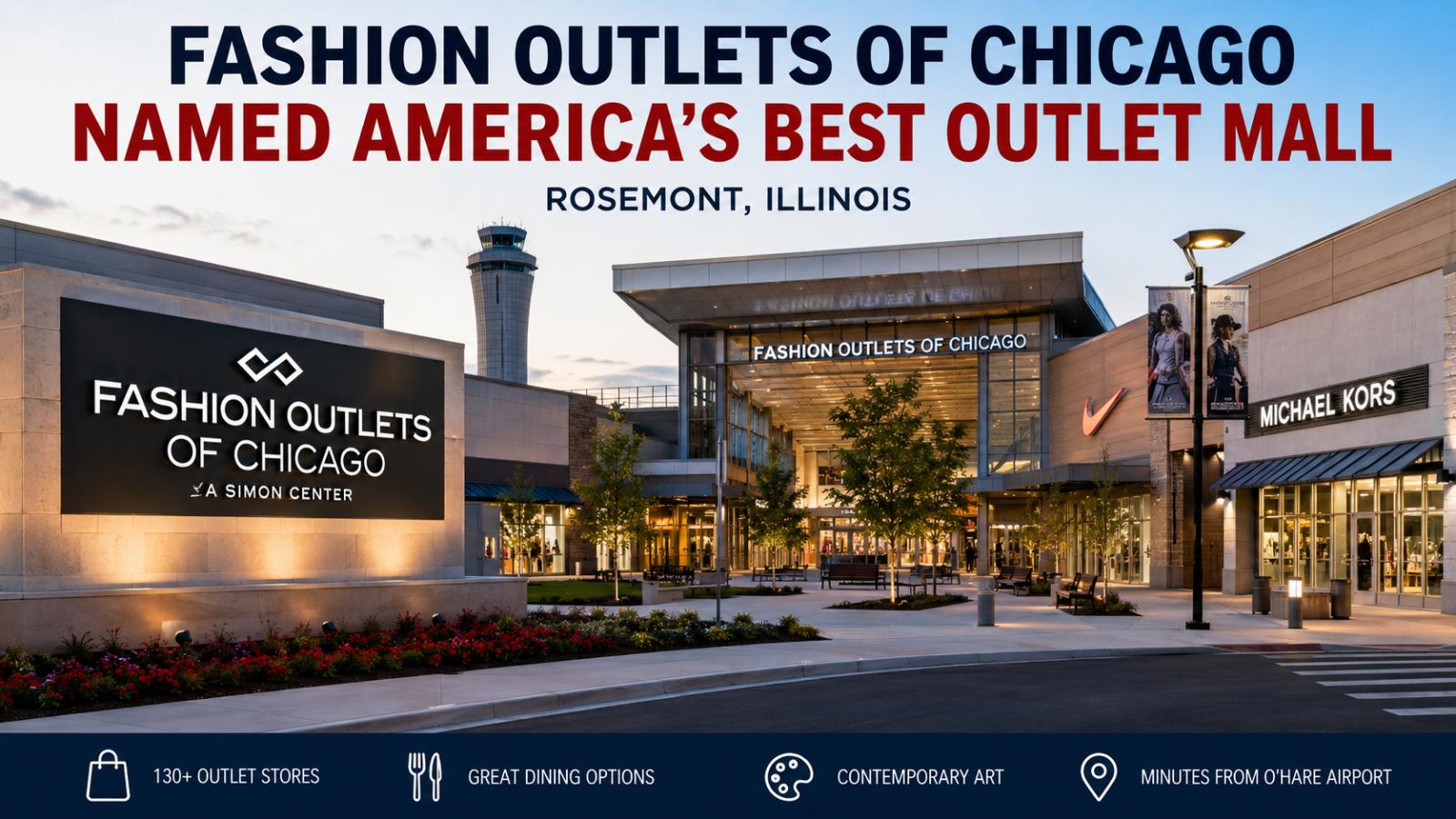 Best Outlet Mall Near O’Hare: Fashion Outlets of Chicago Ranks No. 1