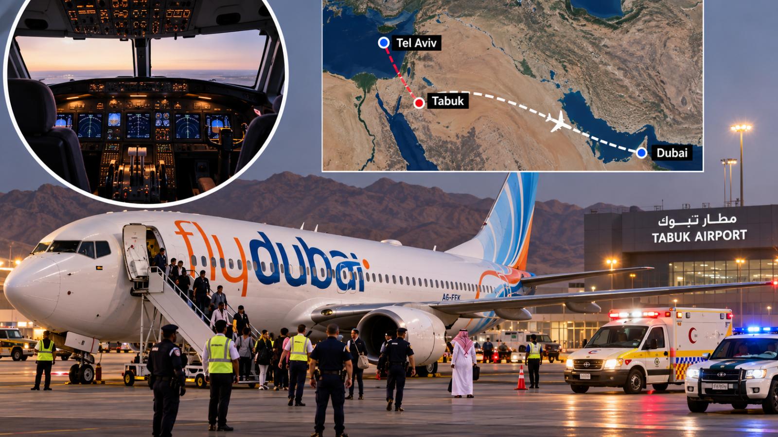 Flydubai FZ1073 diverted after cockpit stabbing, Israel says