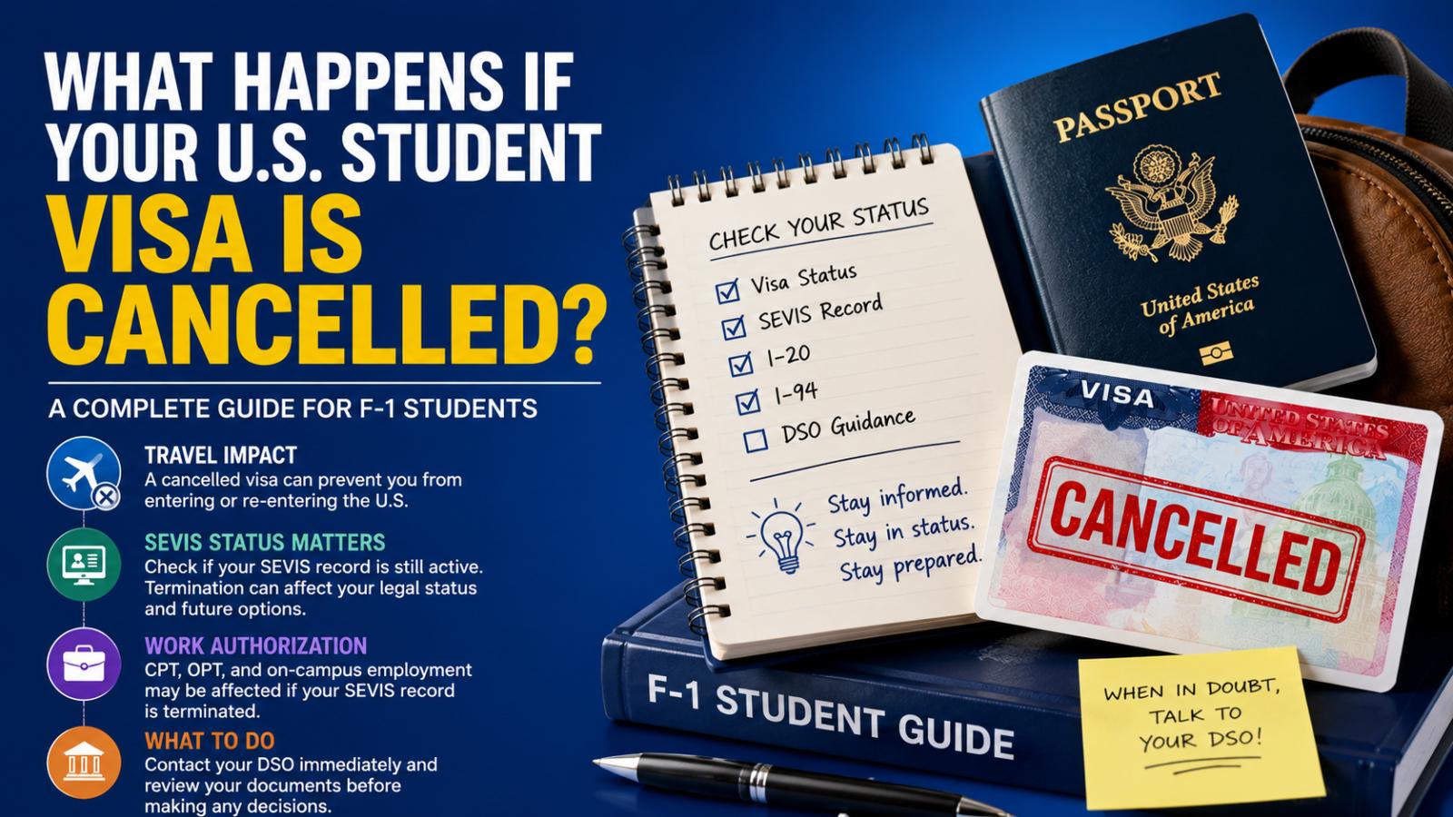 What Happens If Your U.S. Student Visa Is Cancelled