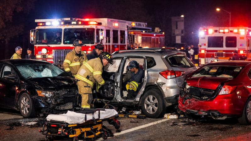 Five hospitalized after three-vehicle crash on Indian Head Highway in Accokeek