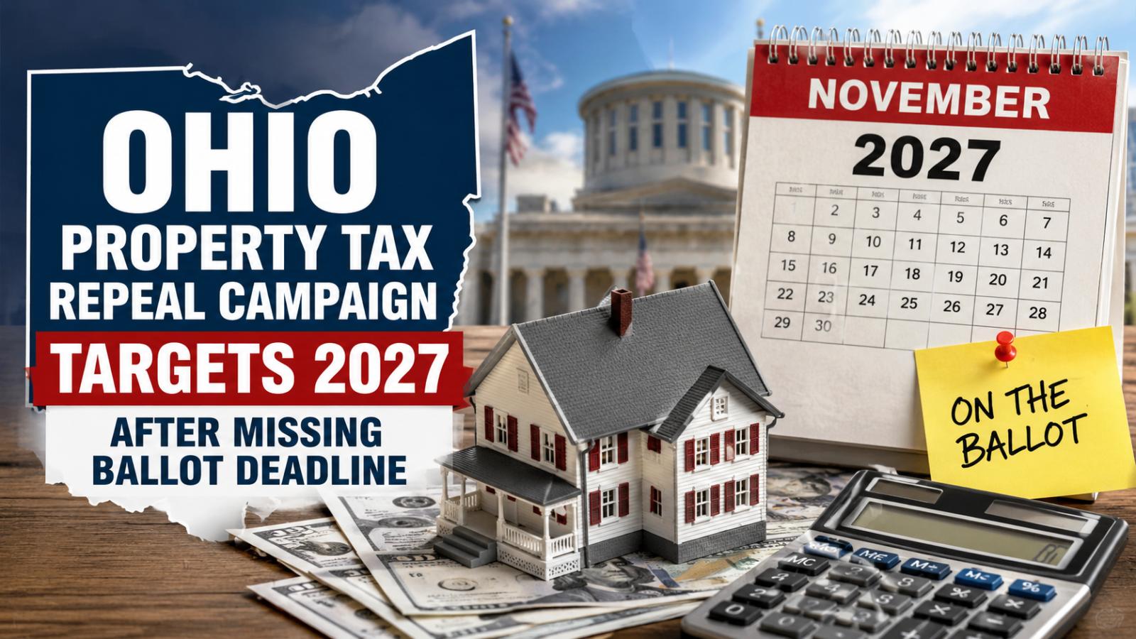 Ohio Property Tax Repeal Campaign Targets 2027 After Missing Ballot Deadline
